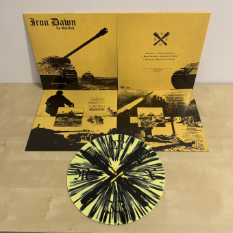 MARDUK Iron Dawn LP SPLATTER / BLACK SILKSCREEN PRINT [VINYL 12